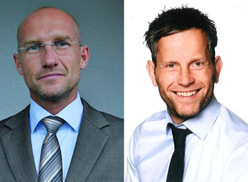 Links: Roland Huber, neuer Leiter der Niederlassung Mnchen. Rechts: Stephan Naderer, neuer Verkaufsberater mit Schwerpunkt Kommunaltechnik.