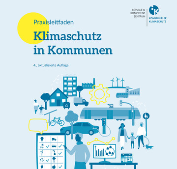 Cover des digitalen Praxisleitfadens Klimaschutz in Kommunen