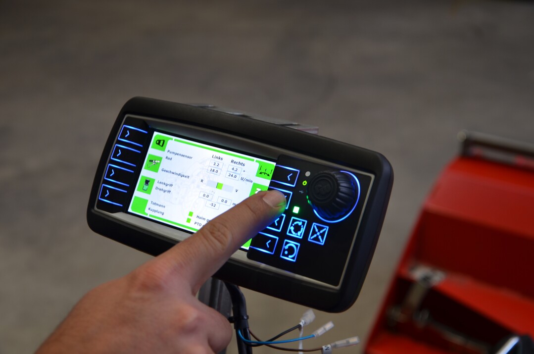 Das Diagnosetool für die sensorisch / elektronisch angesteuerten Rapid Einachsgeräteträger