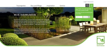 Die Besucher finden in den vier Hauptrubriken Traumgarten, Bau und Pflege, Inspiration und Service aktuelle Gartentrends, vielfltige Ideen fr ihren Traumgarten und den passenden Fachbetrieb.