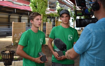 Das Siegerteam: Phil-Elias Kornmacher (l.) und Erik Stanke