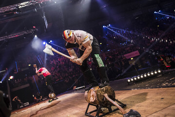 Dirk Braun, deutscher Teilnehmer bei der STIHL TIMBERSPORTS Series 