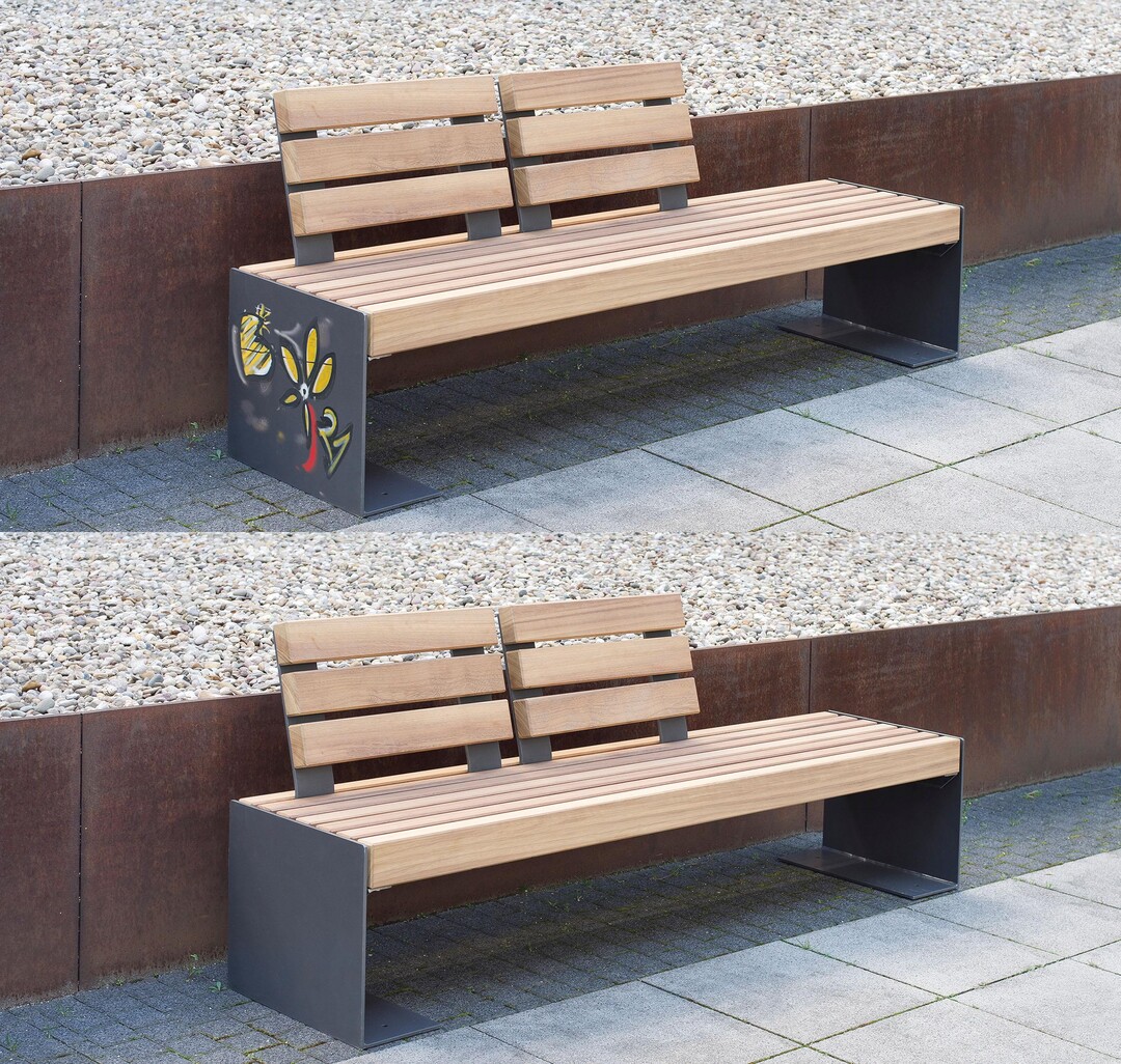 Einfach weggewischt. Mit dem neuen Anti-Graffiti-System gehören ungewollte "Verzierungen" der Vergangenheit an.