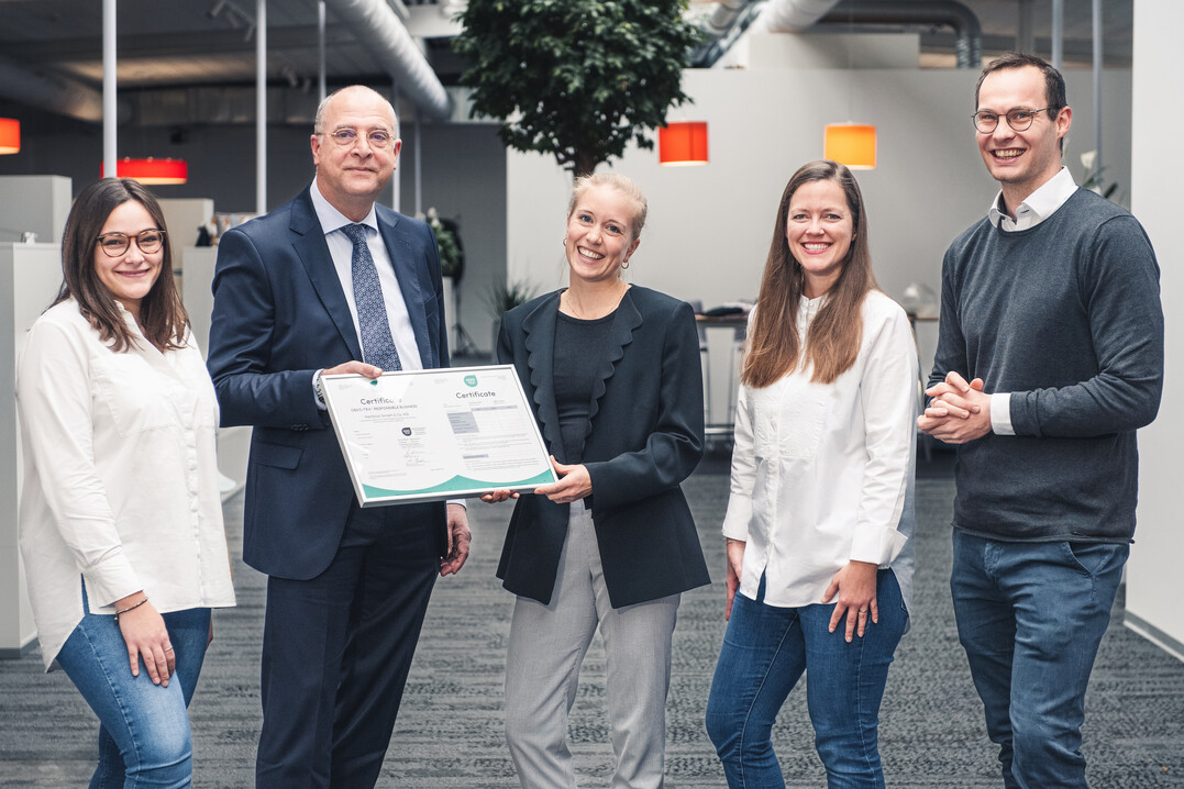 Zoé Drost, Georg Dieners, Isabelle Ilori-King, Mareike Grytz und Michael Möller (v. l. n. r.).