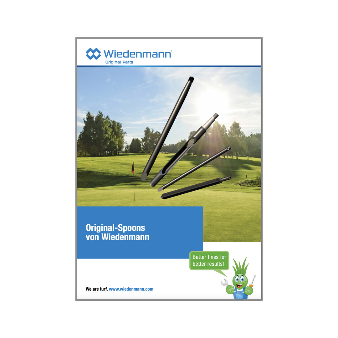 Für Greenkeeper hat der Rasenspezialist Wiedenmann erstmals einen Zinkenkatalog aufgelegt – zum Auftakt gibt es Sonderrabatte
