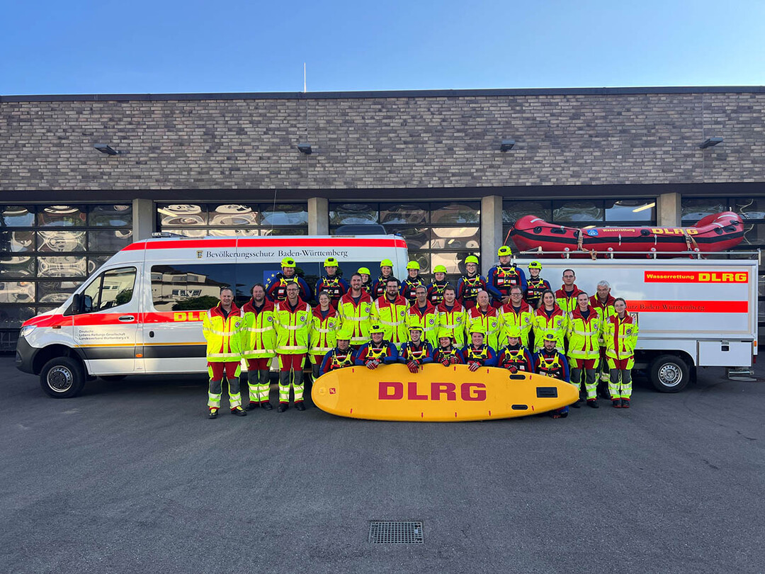 Die DLRG Ortsgruppe Ulm.