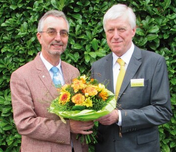Amtsbergabe: FLL-Ehrenprsident Dr. Karl-Heinz Kerstjens und der neue FLL-Prsident Prof. Dr. Ulrich Kias